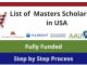 Masters Program in USA with Scholarship